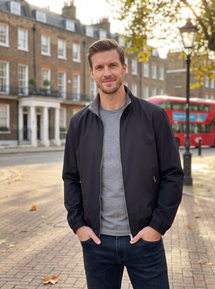Juno | Men's Bomber Jacket | Lightweight Zipper