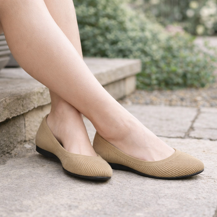 Women's ballet sneakers | Orthopedic, padded | Slip-on