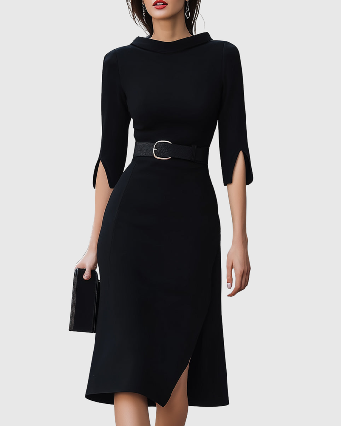 Magnolia Wrap Midi Dress