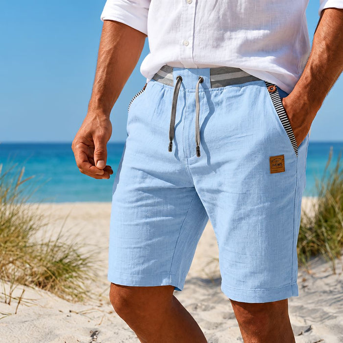 Men's Breathable Shorts – Lightweight Summer Shorts with Elastic Waistband and Pockets