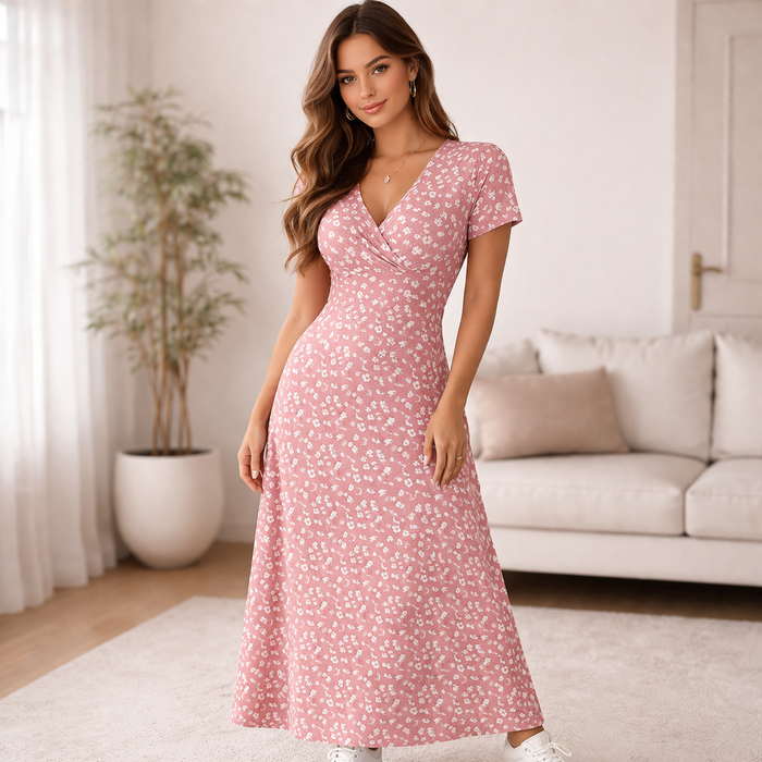 Floral patterned maxi dress | For women, lightweight fabric | Casual summer style