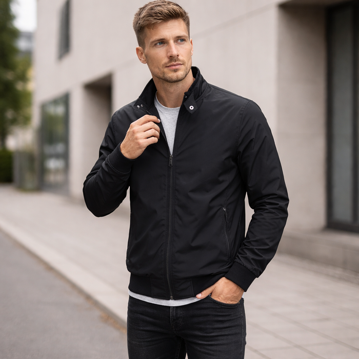 Men's bomber jacket – Lightweight zip-up casual jacket