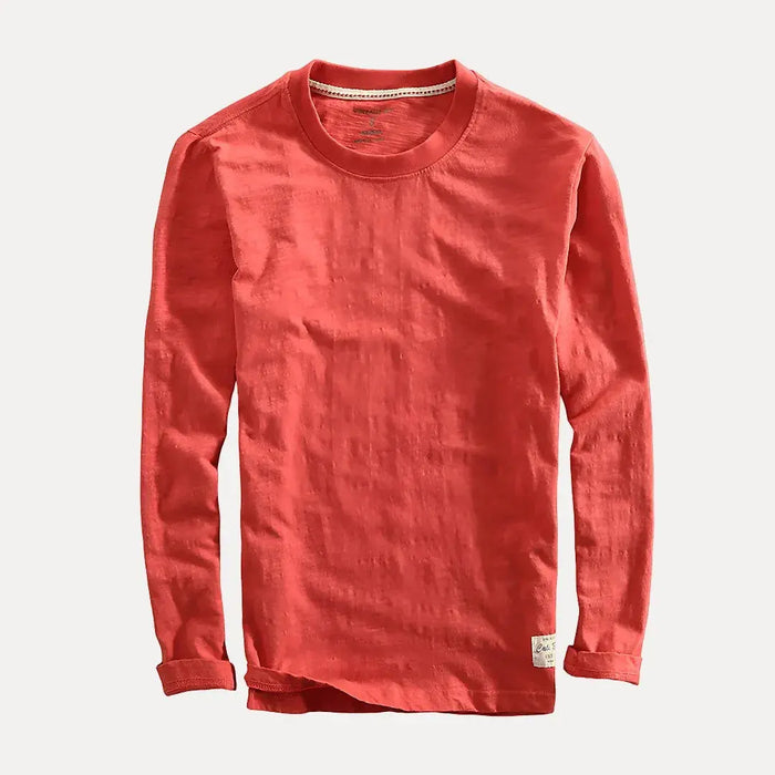 Men's long-sleeve T-shirt | Crew neck, relaxed fit | Organic cotton