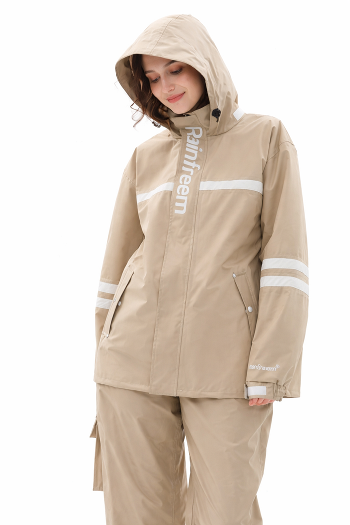 Women's Waterproof Rain Set with Hood – Rain Jacket and Rain Pants | Blossom