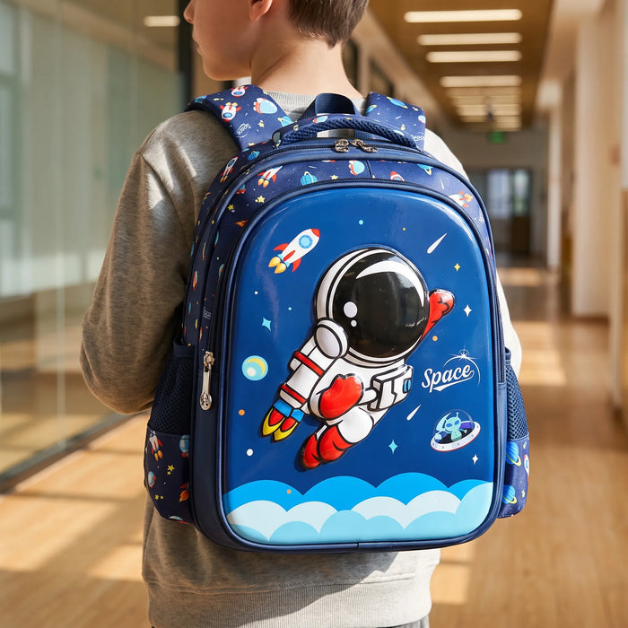School Backpack | 3D Space Theme, 20-35L | For Kids