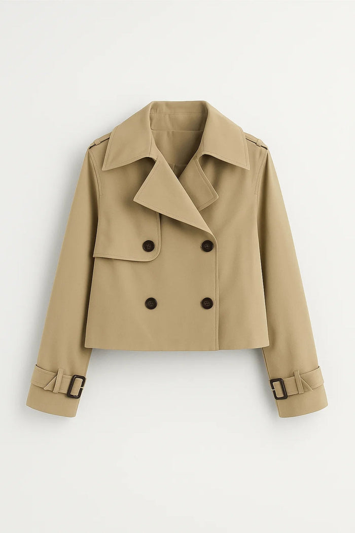 Trench Coat | Women's Short Style, Double-Breasted | Modern Fit