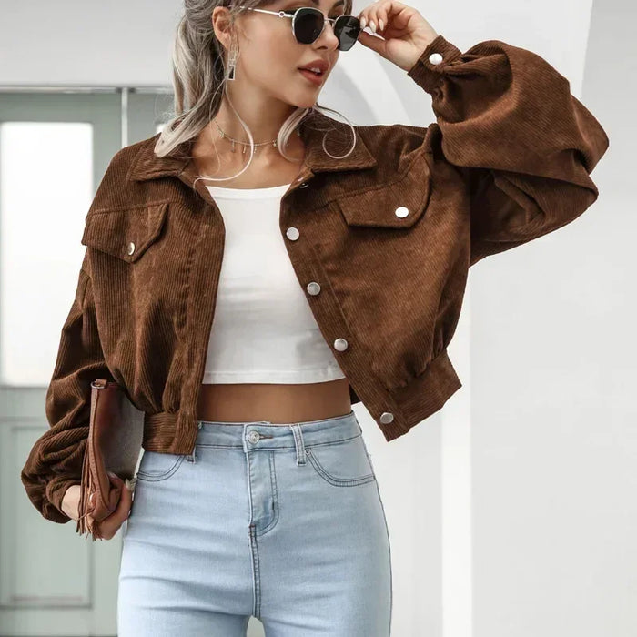 Tindra | Women's Bomber Jacket | Short, Velvet