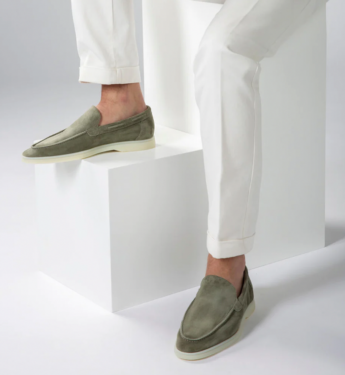Men's Suede Loafers | Slip-On, Comfortable | Lightweight Casual Shoes