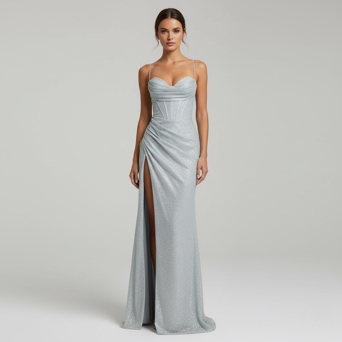 Aria Ruched Maxi Dress