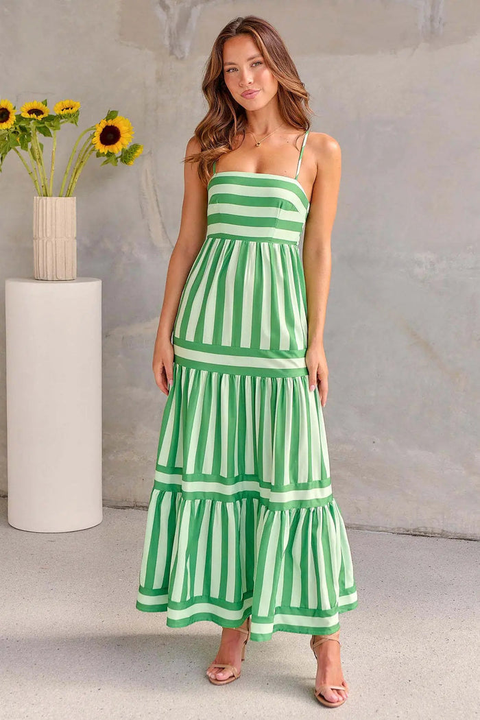 Paloma Striped Maxi Dress