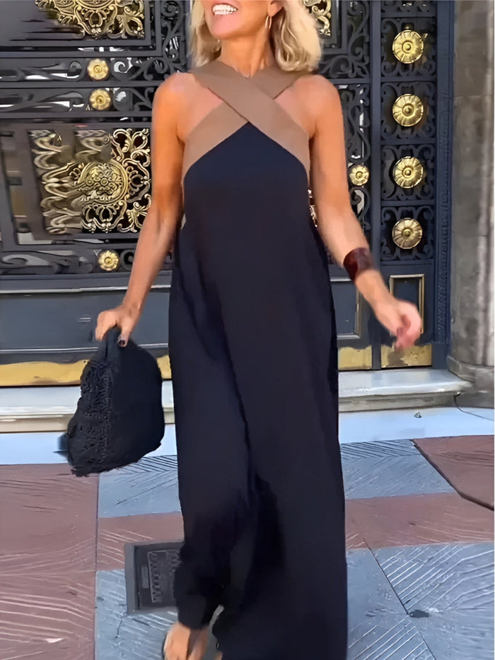 Stella Cross Maxi Dress