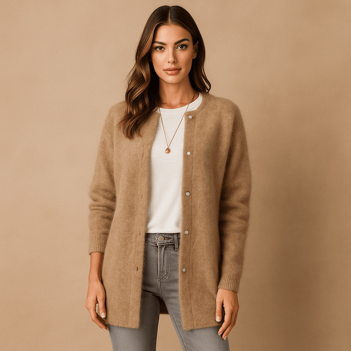 Women's Oversized Cardigan with Pockets, Comfortable