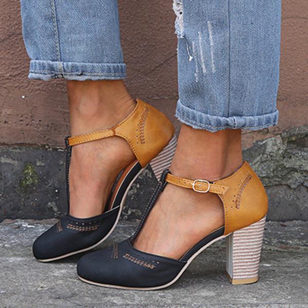 Women's Orthopedic High Heels Block Heel Astrid