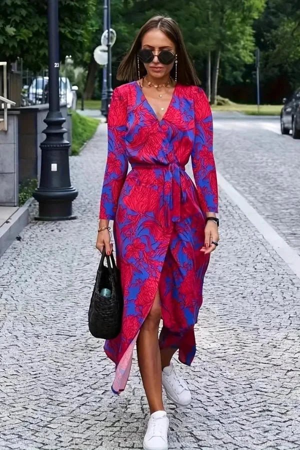 Genevieve Wrap Midi Dress