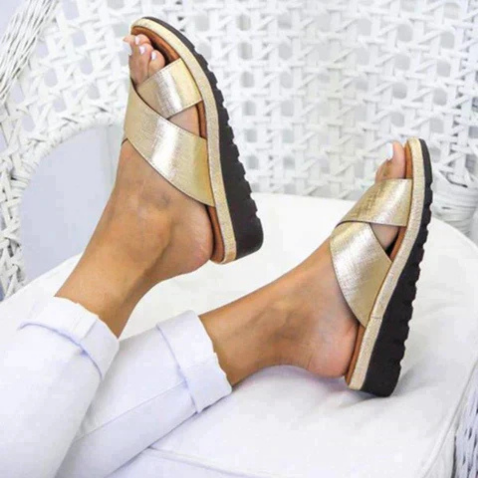 Women's leather orthopedic sandals | Support and comfort