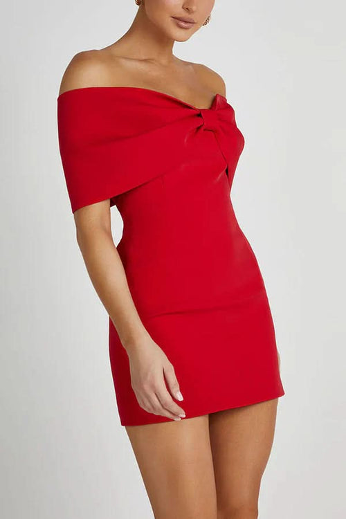 Aria Bow Mini Dress