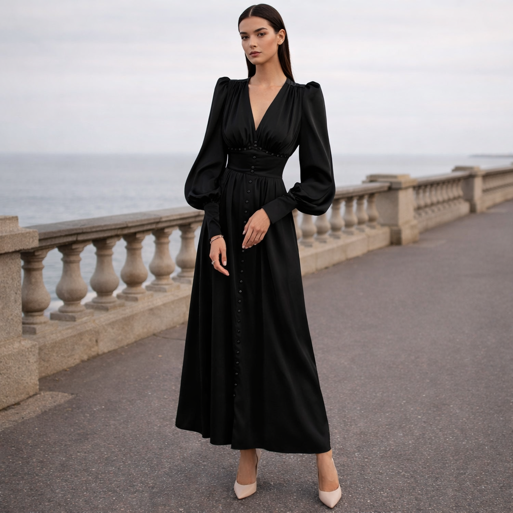 Silk Dress | Refined Style | Golden Fit