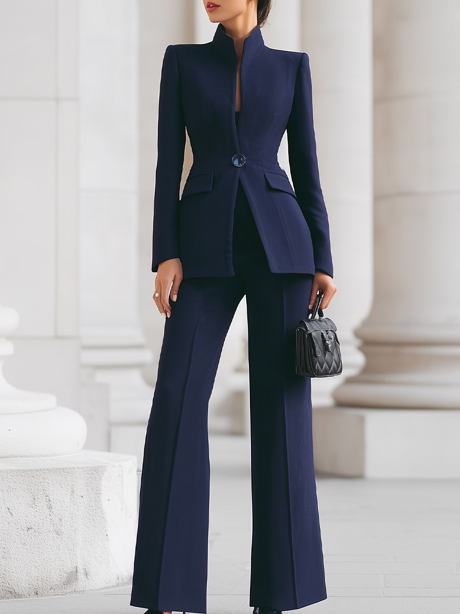 Women's Suit | Blazer and Wide-Leg Pants | Business