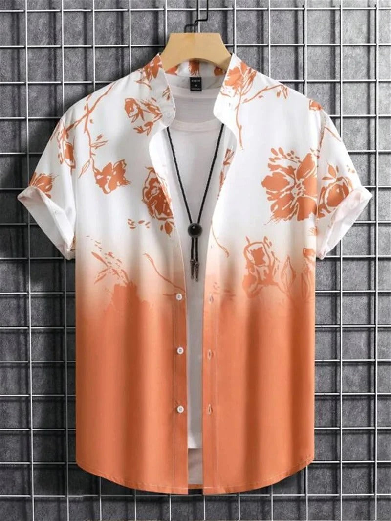 Men's Hawaiian Shirt | Short Sleeves, Tropical Print