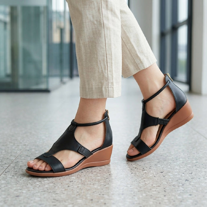Women's Orthopedic Leather Sandals Breathable
