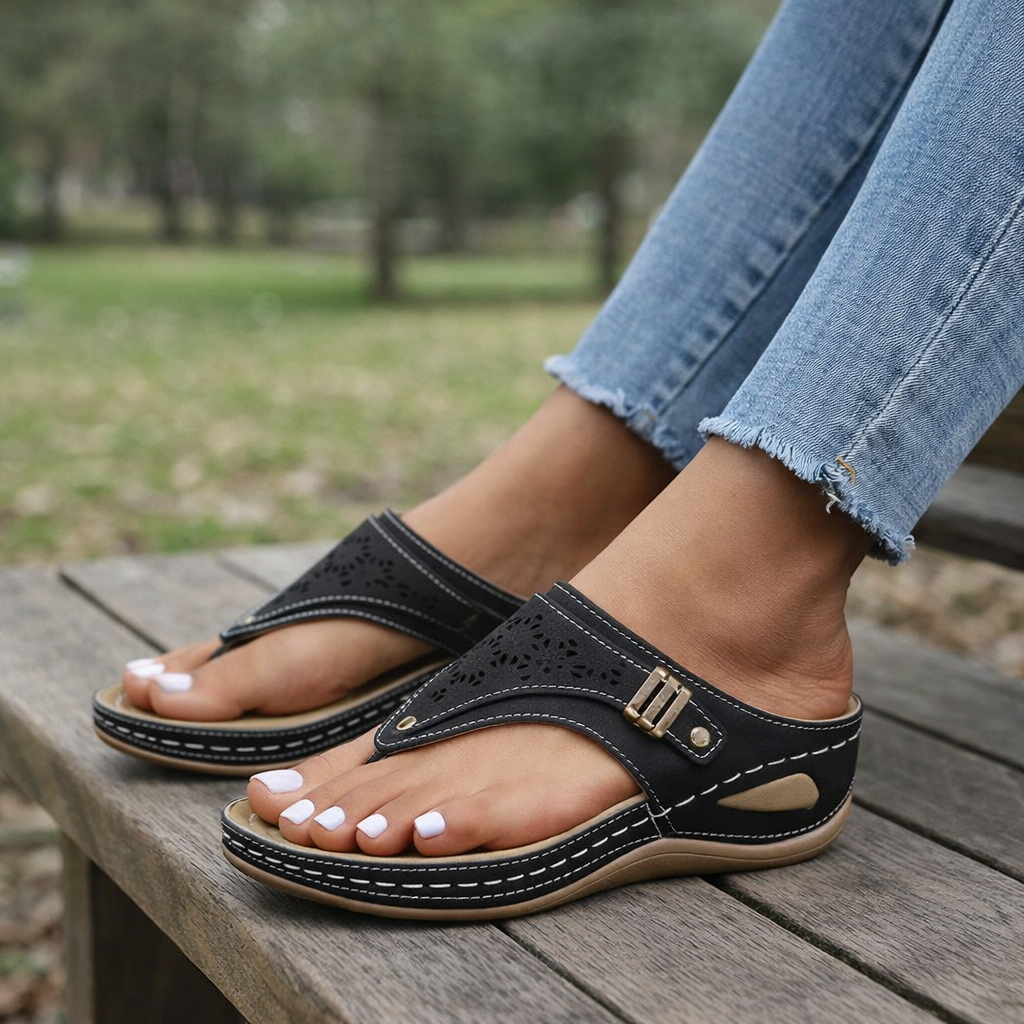 Women's Orthopedic Wedge Sandals | Ergonomic Support, Elegant Design