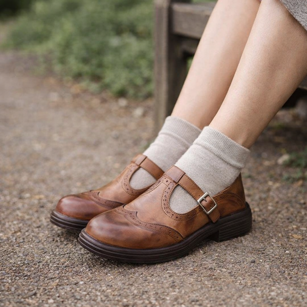 Women's Mary Jane shoes | Comfortable ballerinas | Orthopedic sole, breathable lining