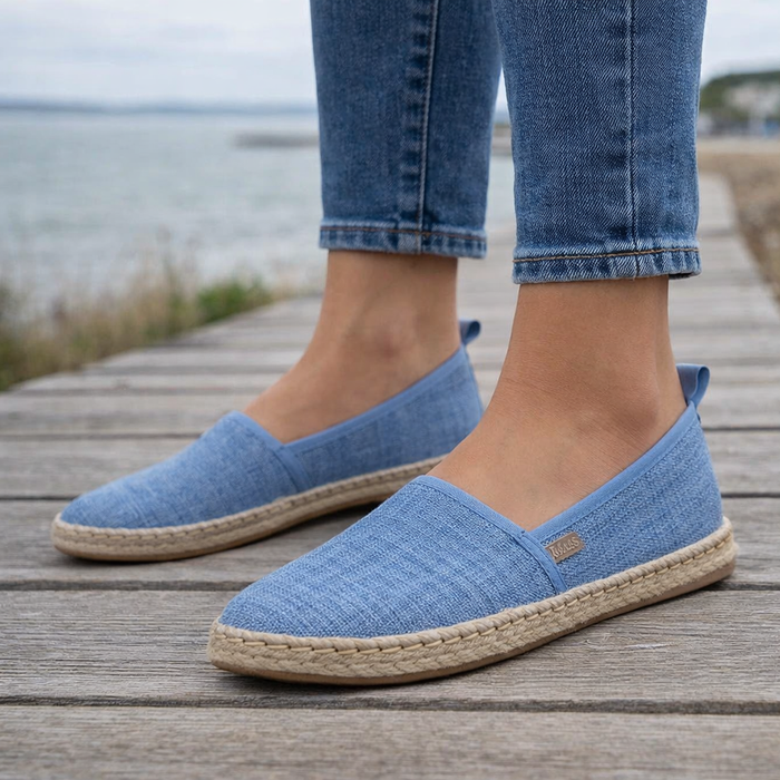 Women's espadrille ballerinas | Slip-on canvas shoes, casual comfort