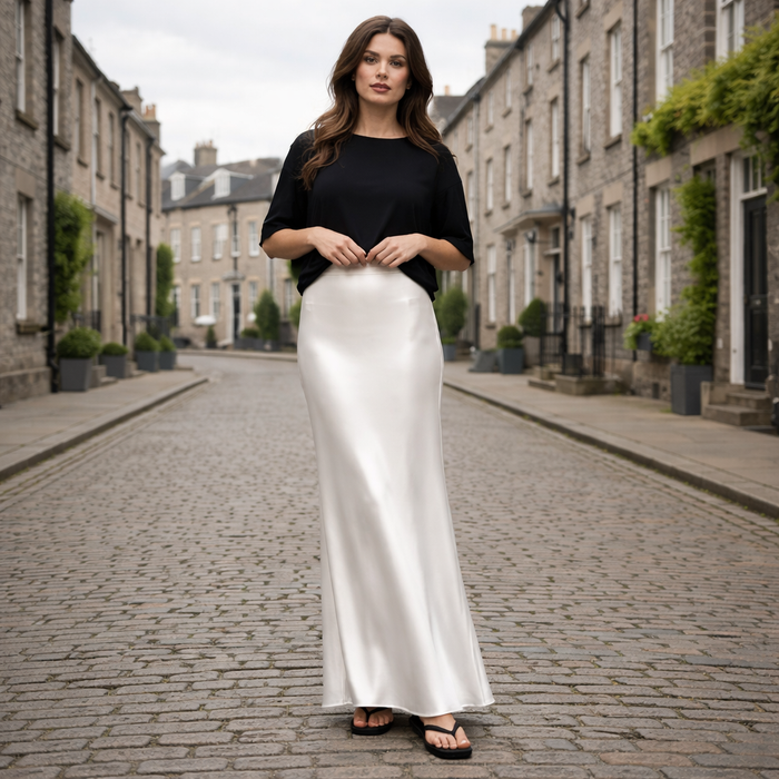 Silk Skirt | High Waist | Elegant