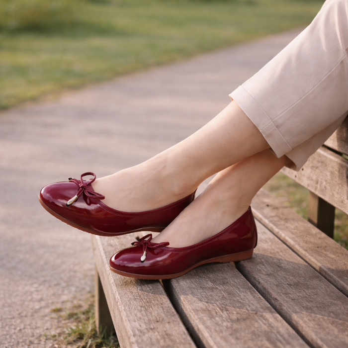 Women's ballet dance shoes | Charming loop decoration, comfortable fit