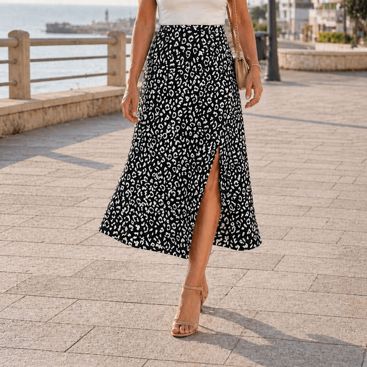 Maxi Skirt | Unique Leopard Print | High Waist
