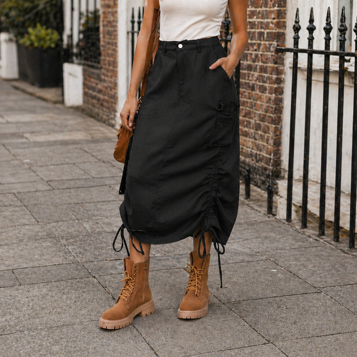 Midi Utility Skirt | Versatile Design | Quality Fabric
