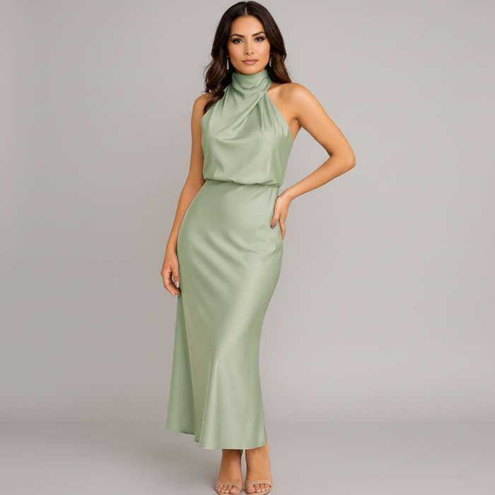 Midi dress | Draped design | Ideal for special occasions