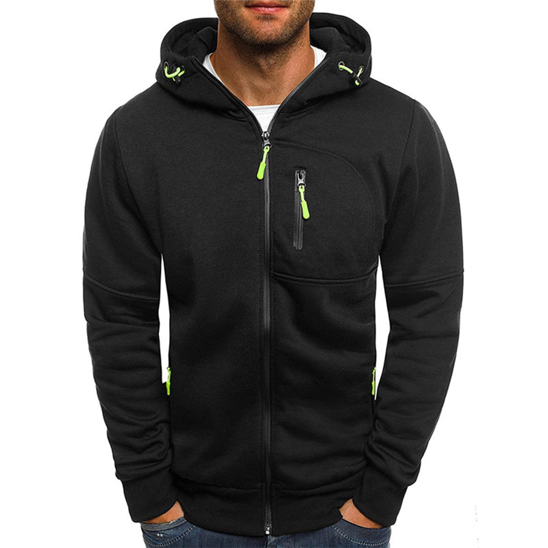 Men's hoodie | With zipper, relaxed fit | Gray