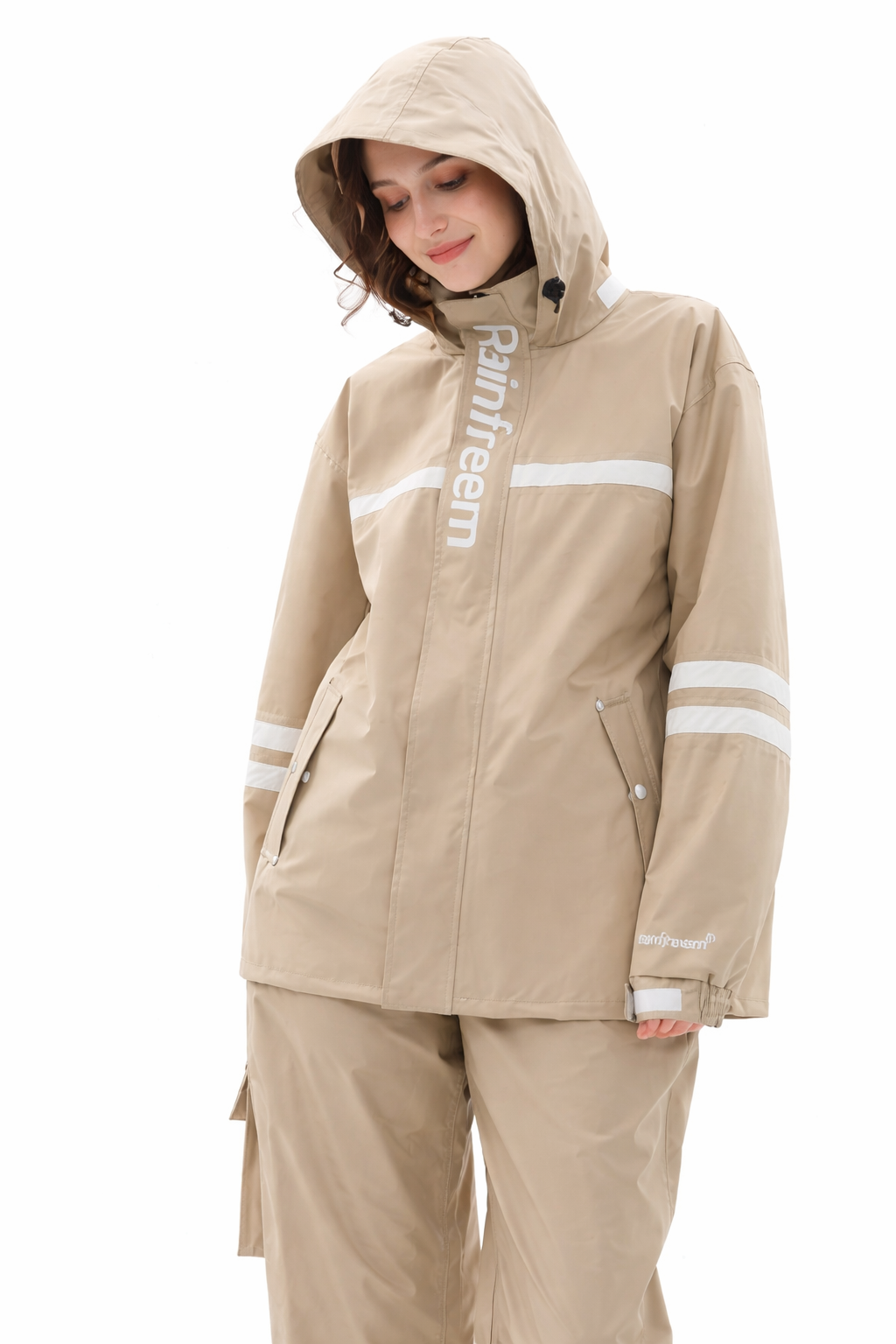 Women's Waterproof Rain Set with Hood – Rain Jacket and Rain Pants | Blossom