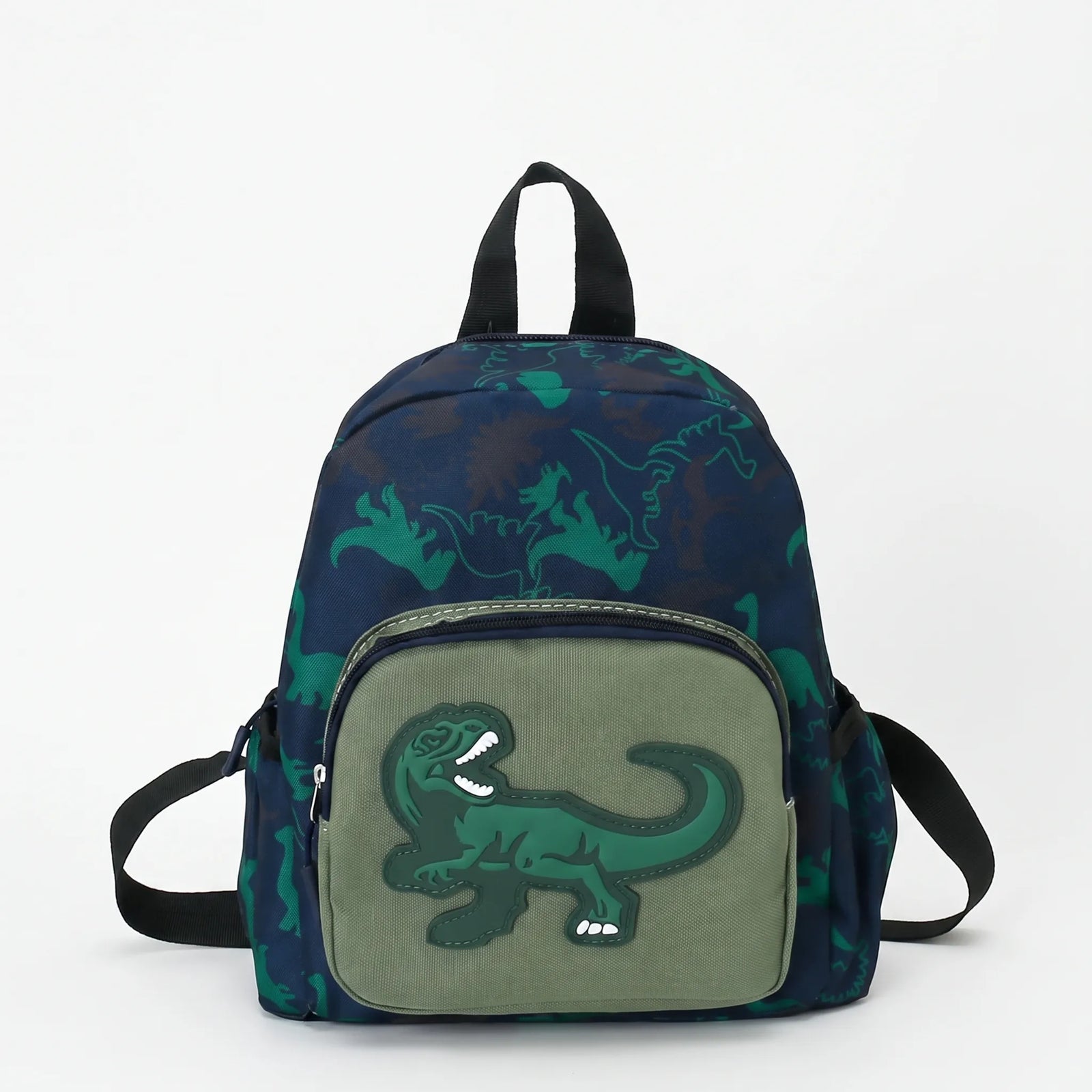 Dinosaur Preschool Backpack | Kids Cone Backpack | Green, Red, Yellow