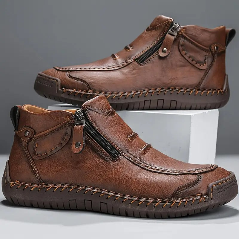Men's leather loafers | Orthopedic support, non-slip sole