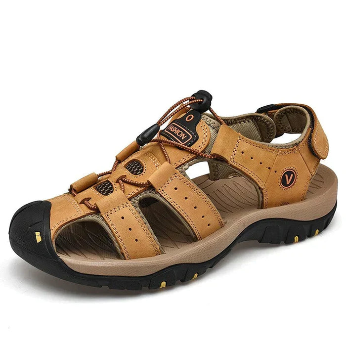 Women's orthopedic leather sandals | Adjustable, comfortable
