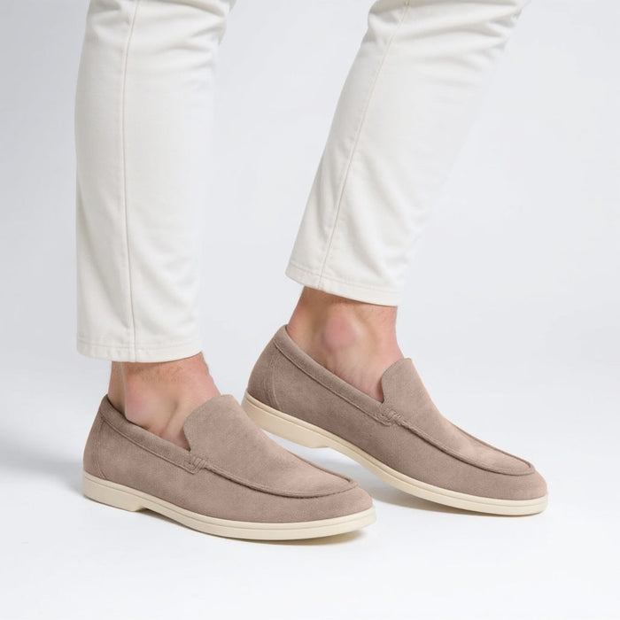 Men's loafers vintage slip-on handmade seams