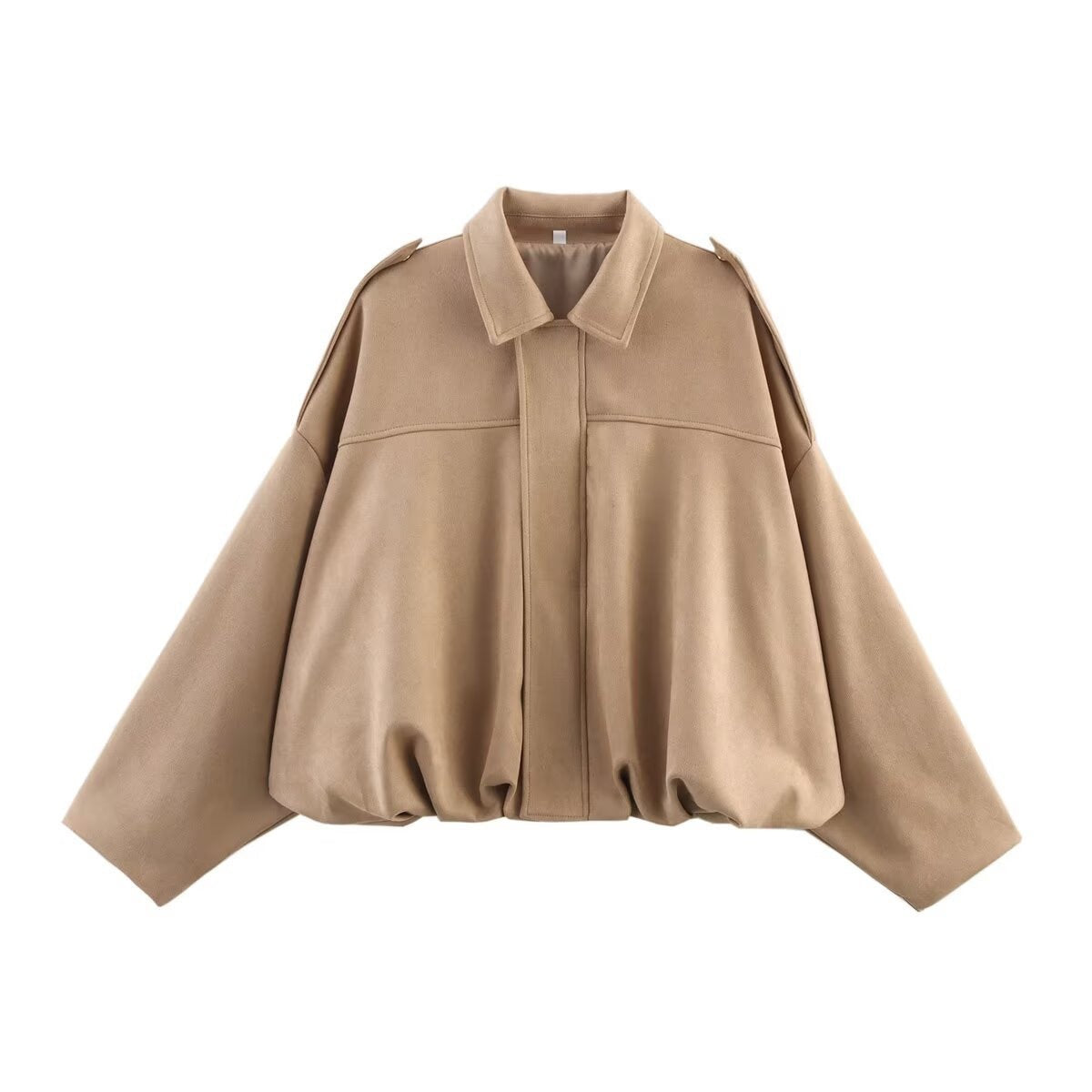 Bombertakki | Women's Oversized | Khaki, Cream, Brown
