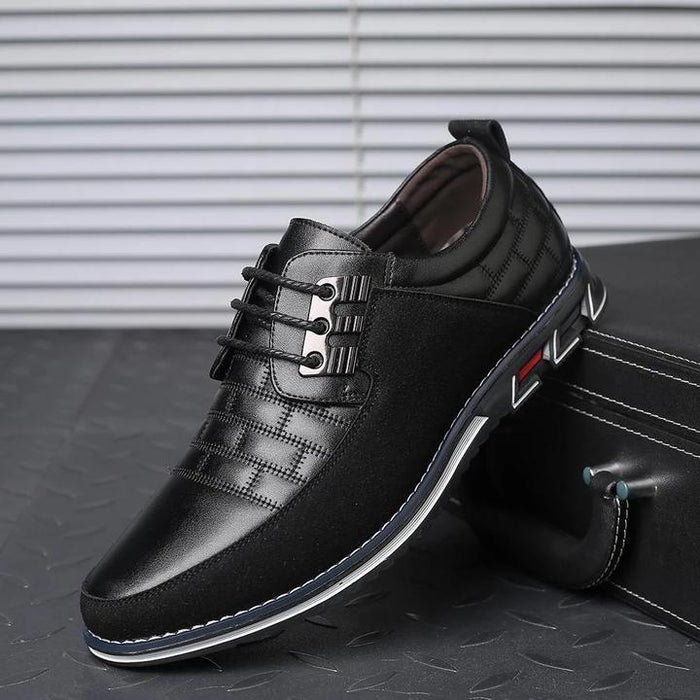 Men's leather loafers | Orthopedic shoes, slip-on | Black