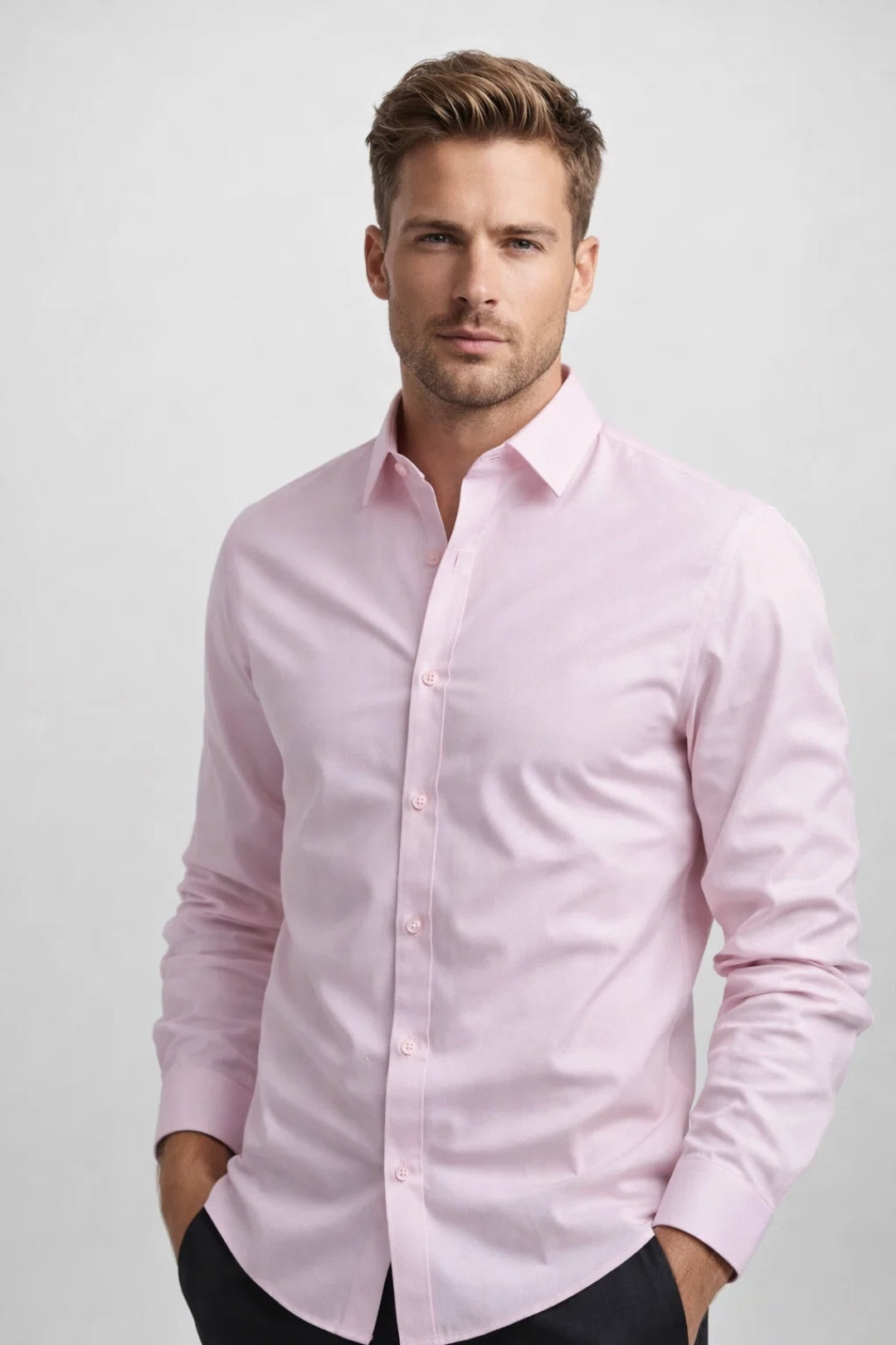 Dress Shirt | Men's Slim Fit, Long Sleeve | Breathable and Stylish