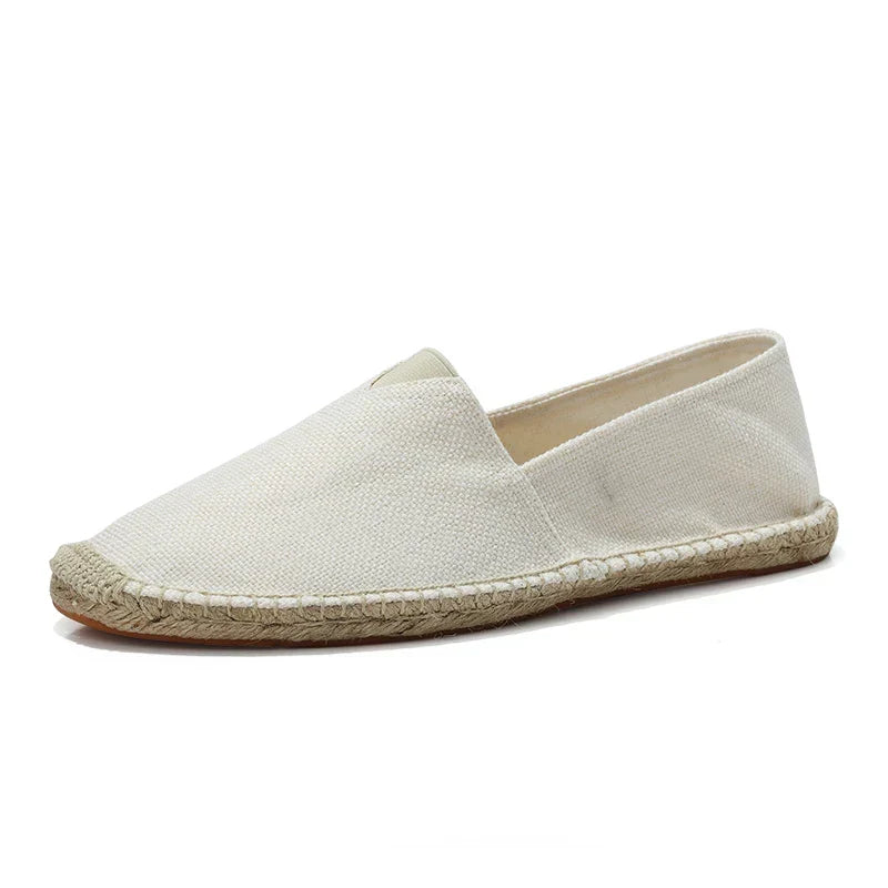 Men's Canvas Moccasins - Non-Slip Sole