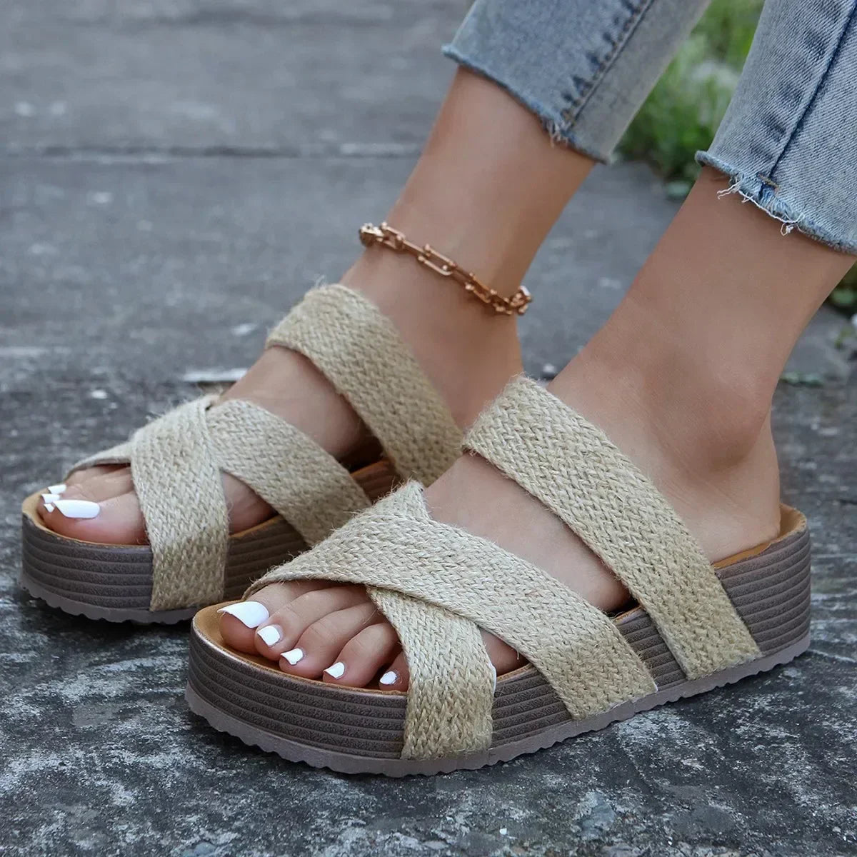 FussKomfort - Stylish Orthopedic Women's Sandals