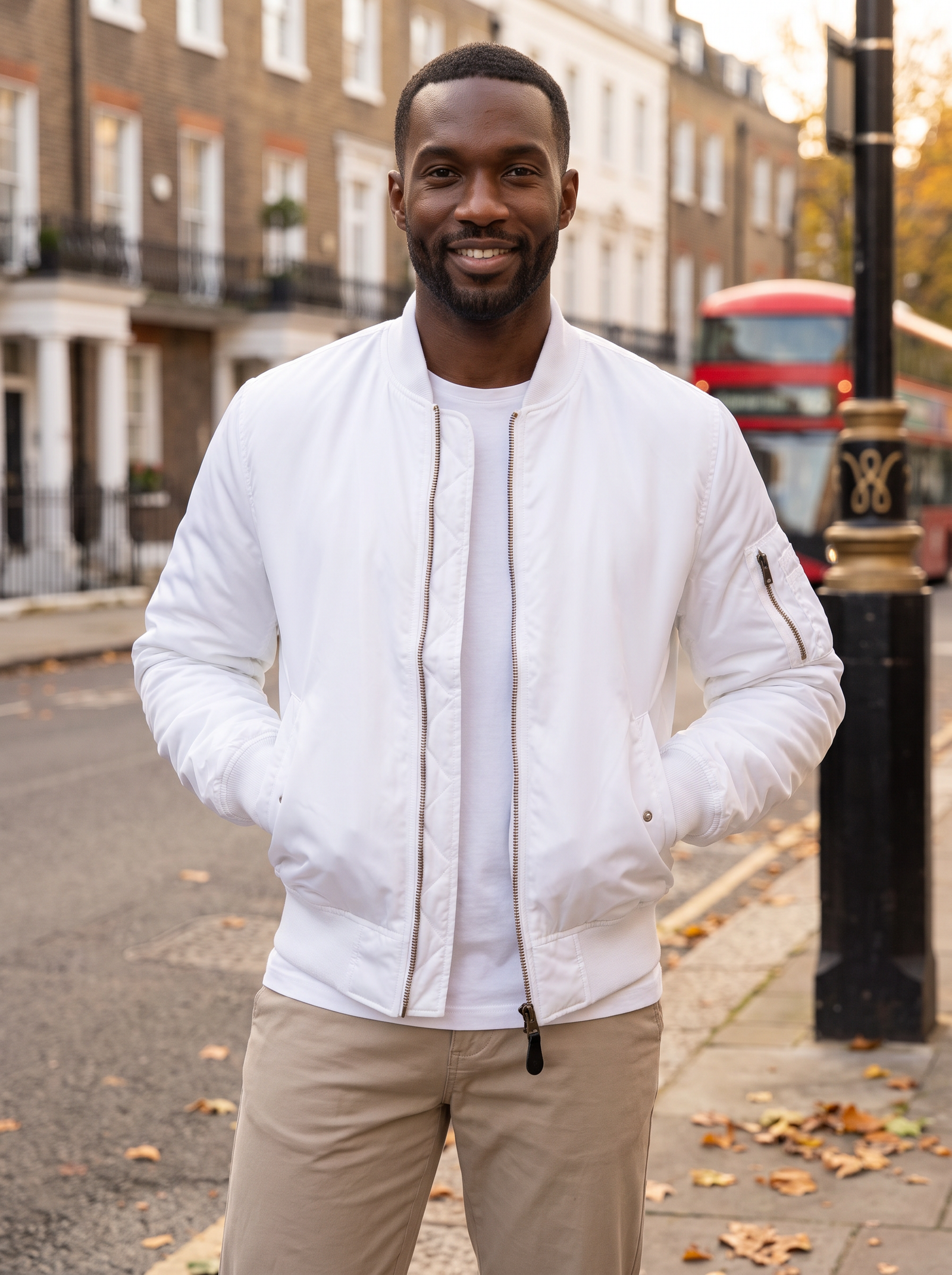 Wynne | Men's Bomber Jacket | Padded Lining, Length Sleeves