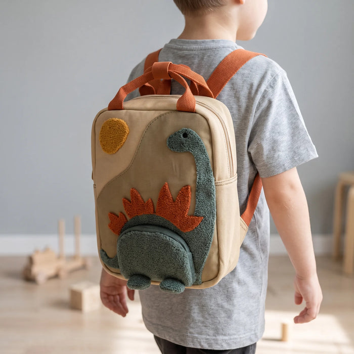 School Backpack | Dinosaur Theme with 3D Design | Kids