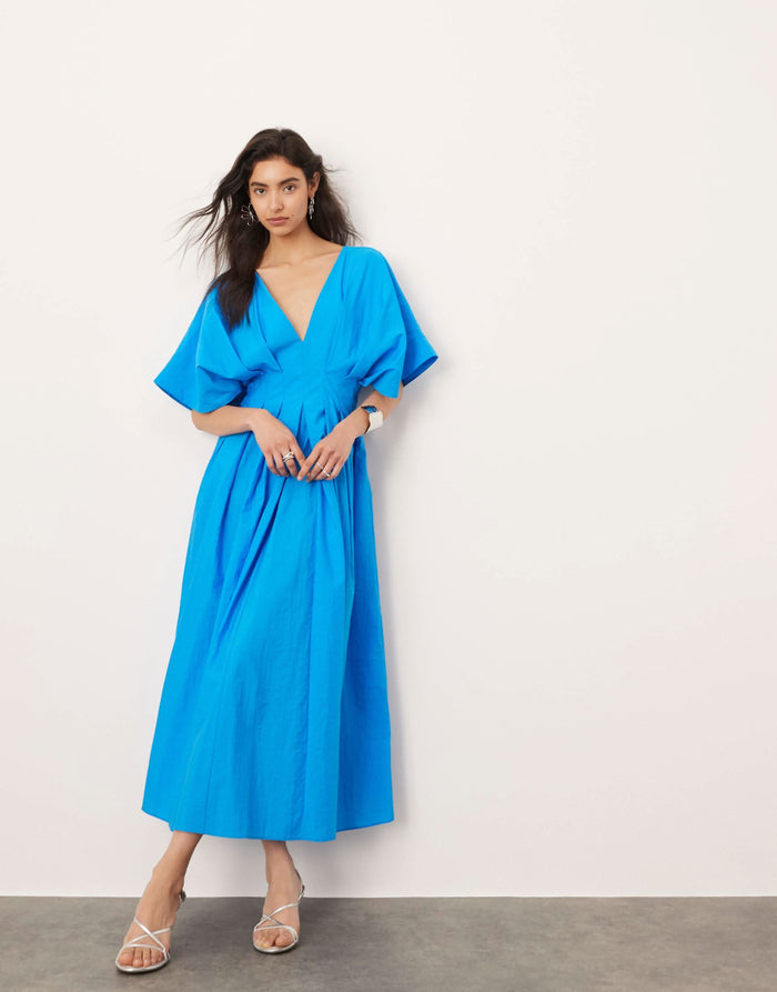 Adeline Pleated Midi Dress