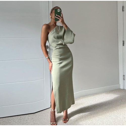 Alessandra Draped Midi Dress