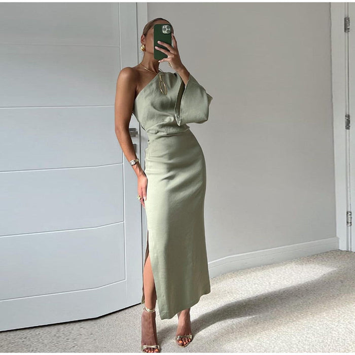 Alessandra Draped Midi Dress