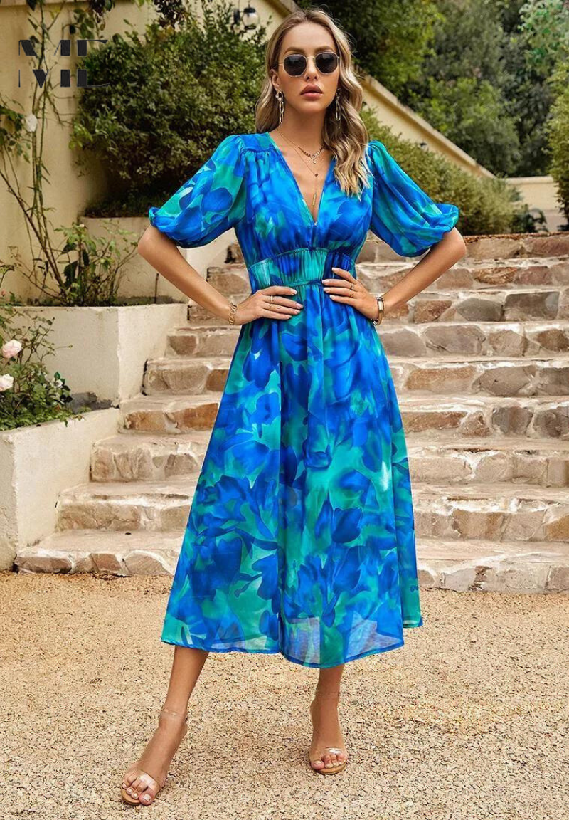 Amelia Floral Midi Dress