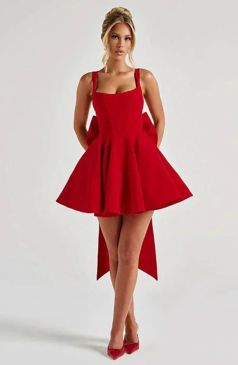 Artemis Bow Mini Dress